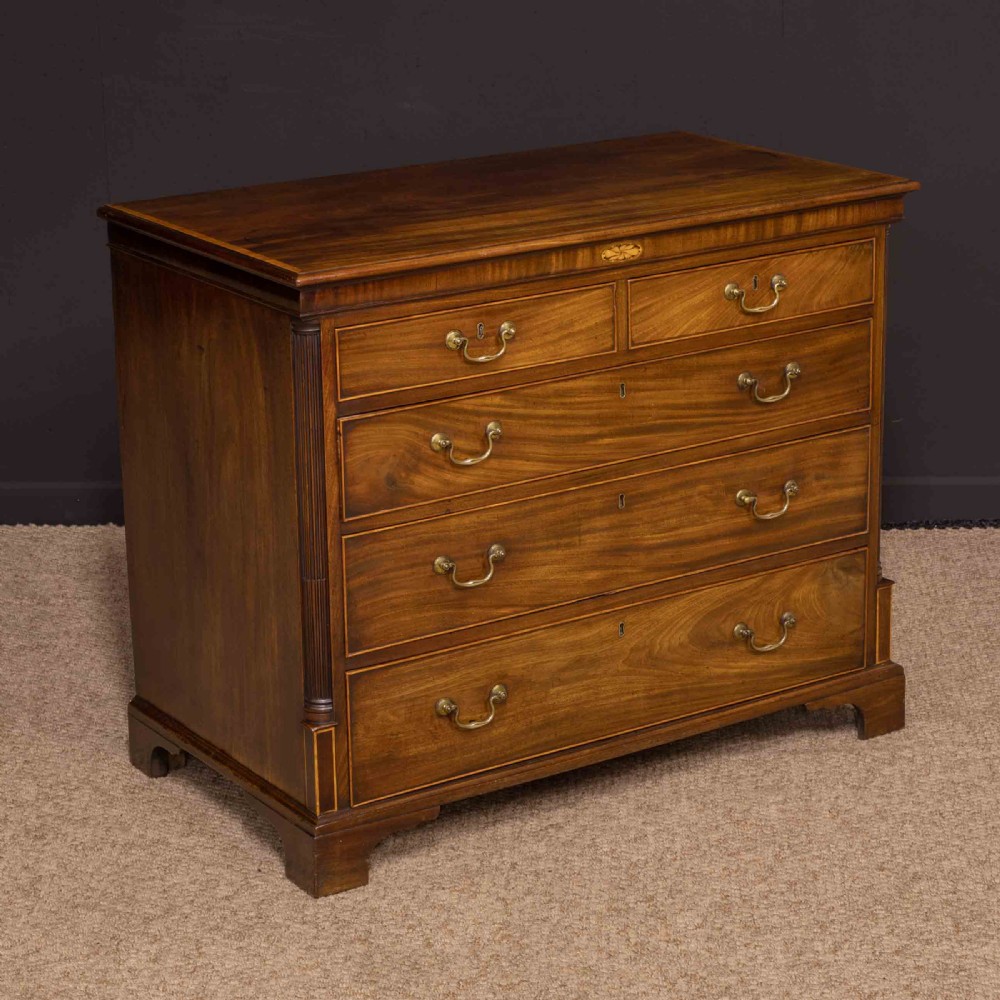 Small George 3rd Mahogany Chest of Drawers View XIII