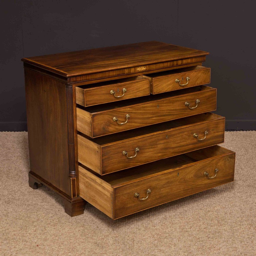 Small George 3rd Mahogany Chest of Drawers View XIV