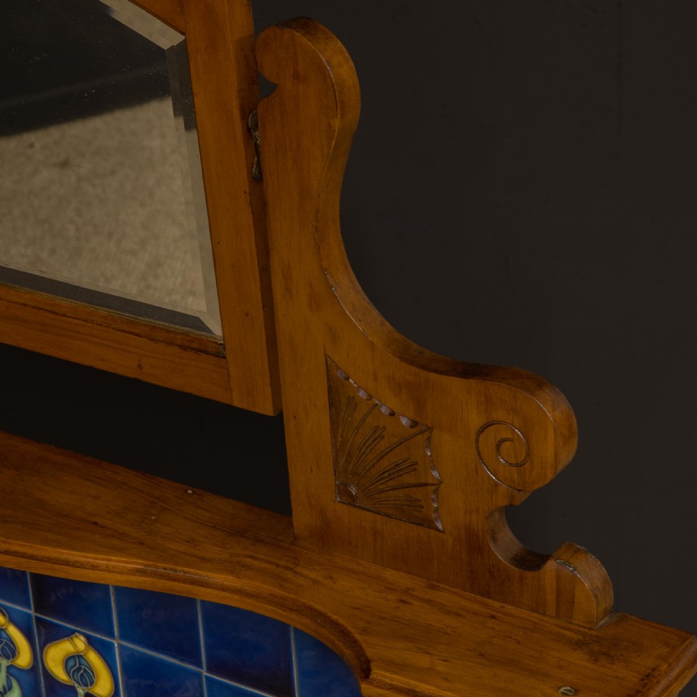 Art Nouveau Walnut Washstand View VI