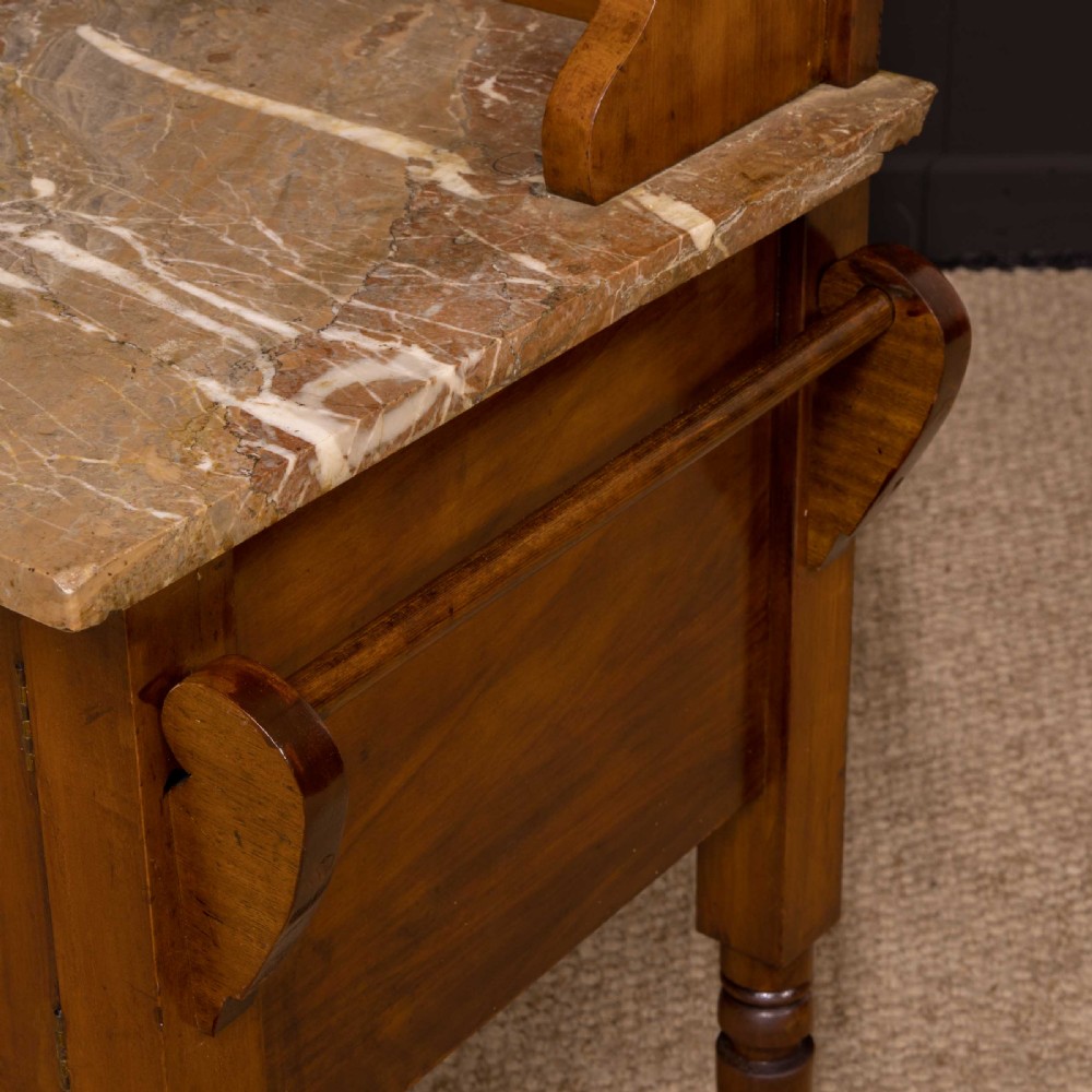 Art Nouveau Walnut Washstand View VIII