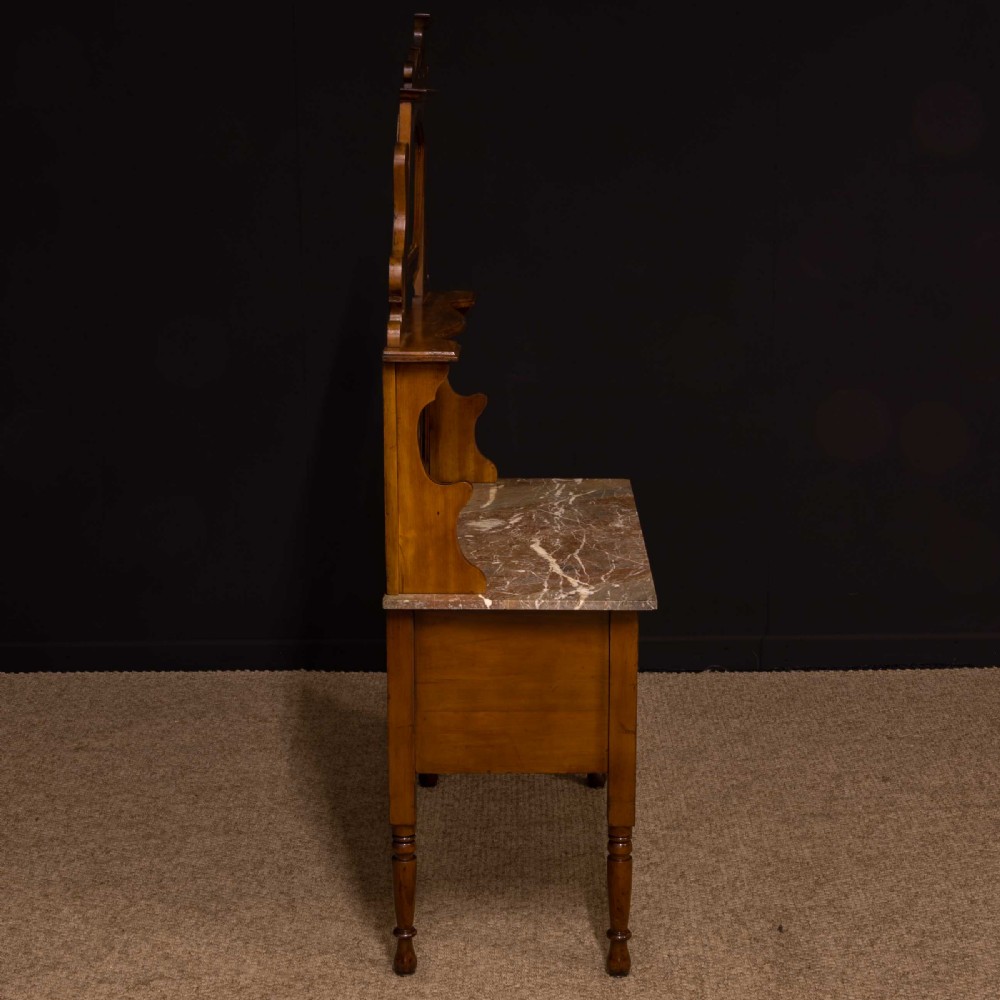 Art Nouveau Walnut Washstand View XVII