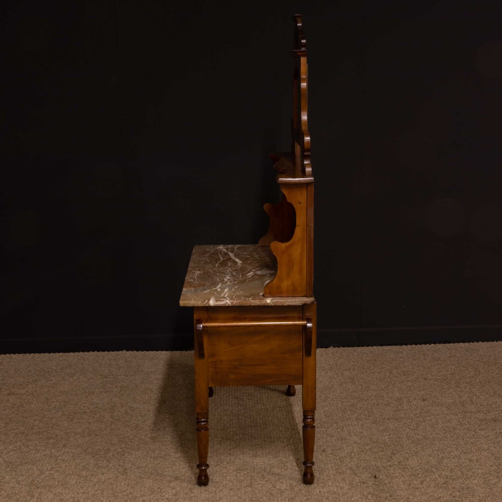 Art Nouveau Walnut Washstand View XIX