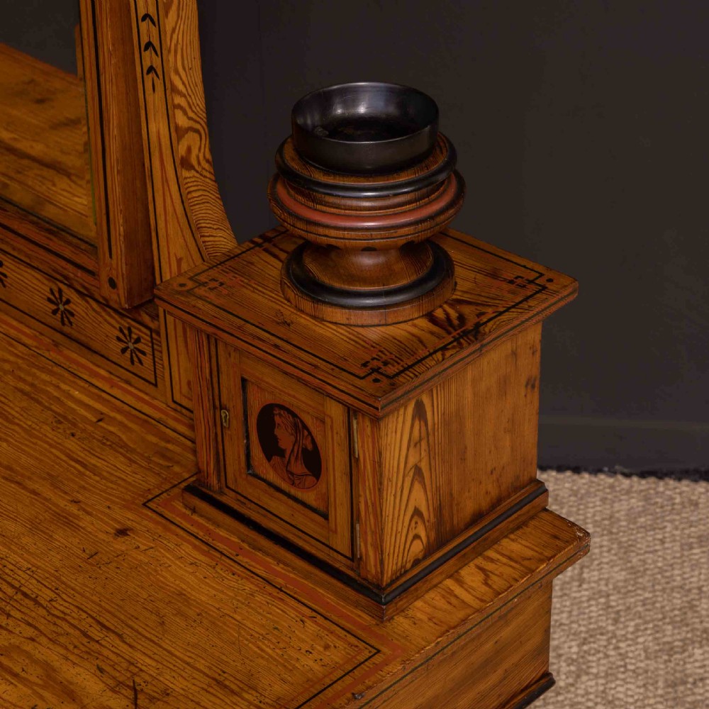 Victorian Neo Classical Pitch Pine Dressing Table View V