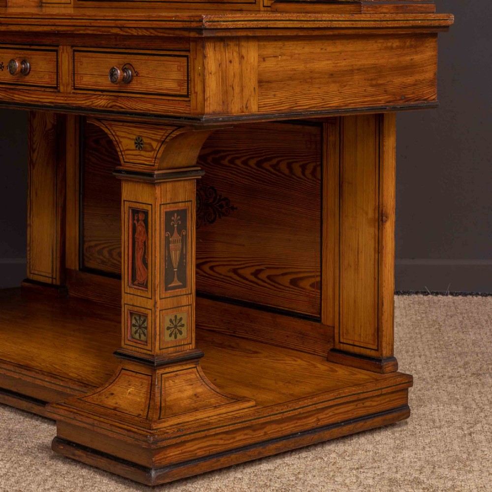 Victorian Neo Classical Pitch Pine Dressing Table View X