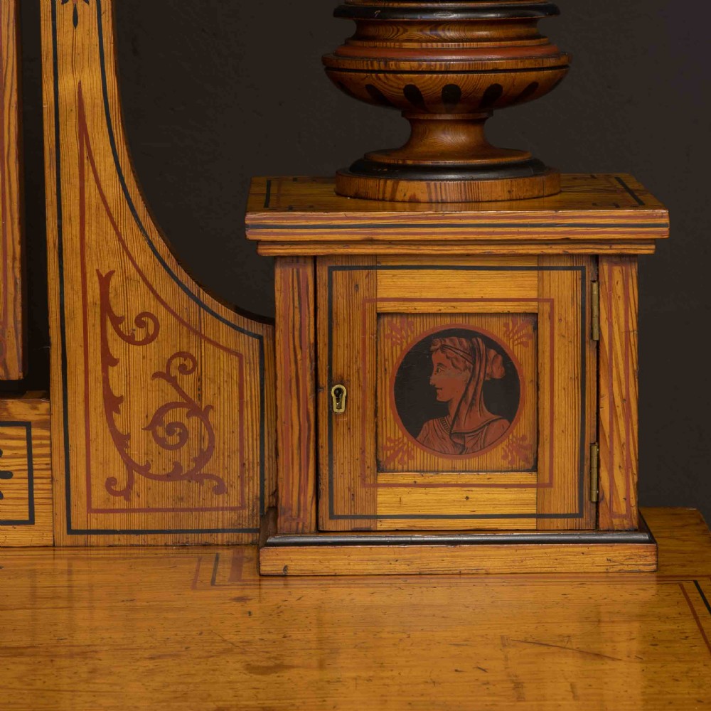 Victorian Neo Classical Pitch Pine Dressing Table View XIII