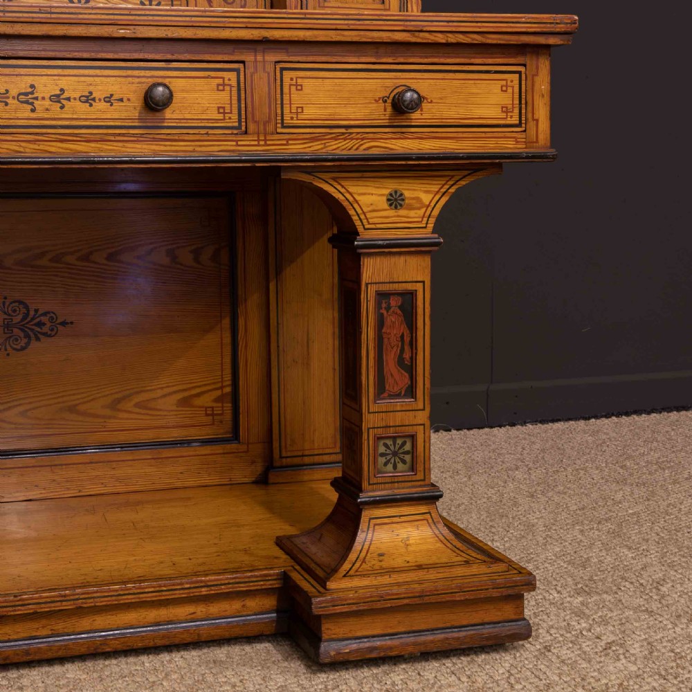 Victorian Neo Classical Pitch Pine Dressing Table View XXIII