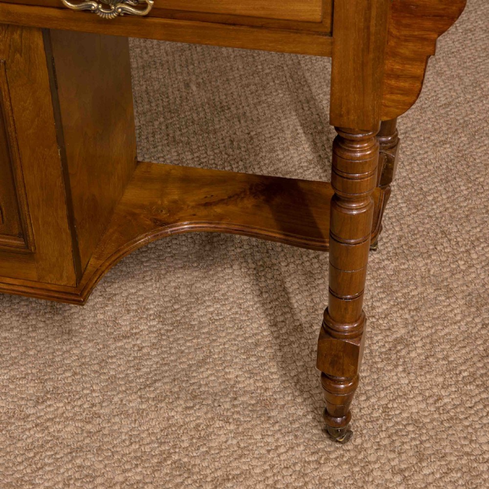 Edwardian Walnut Washstand View XI