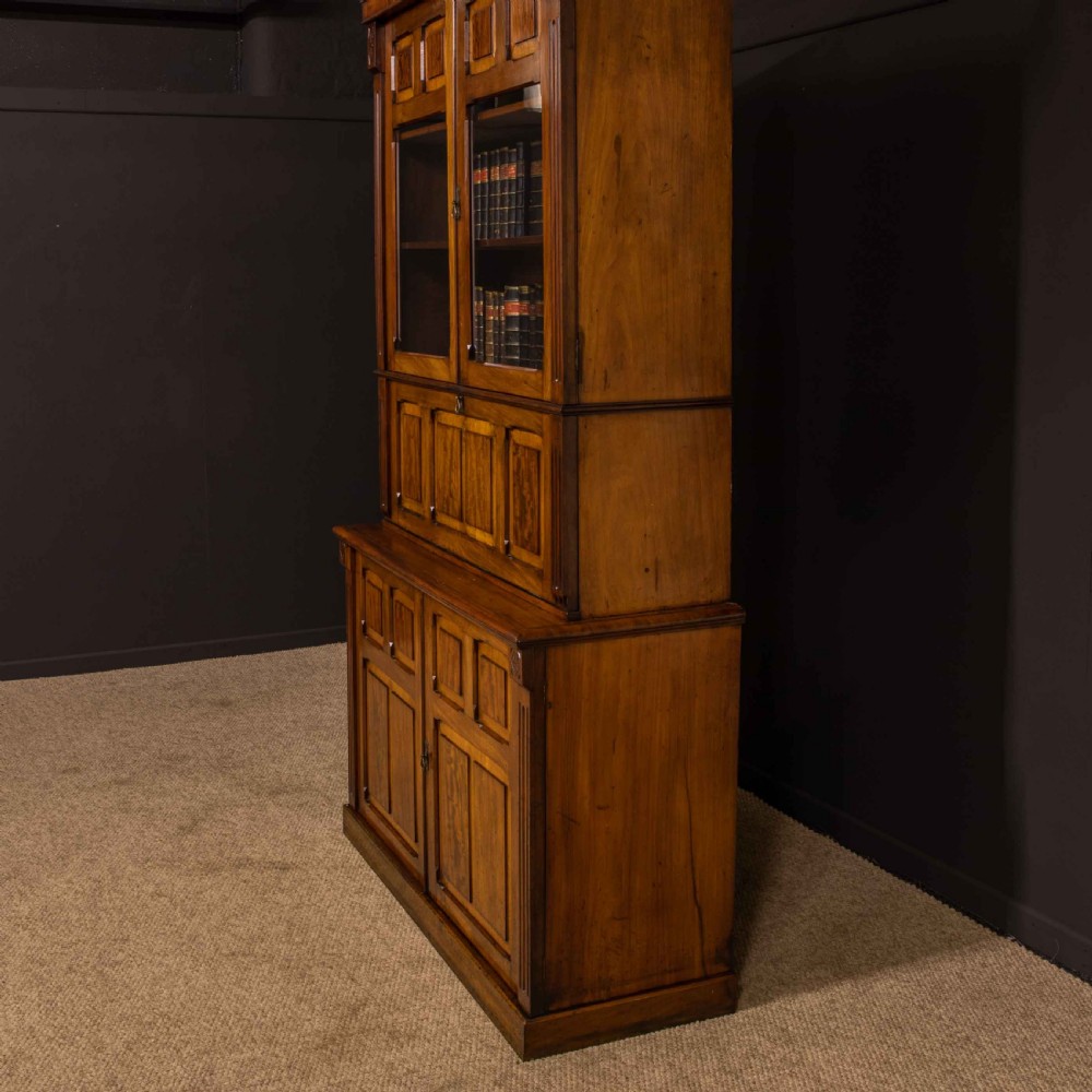 Victorian Mahogany Secretaire Bookcase View X