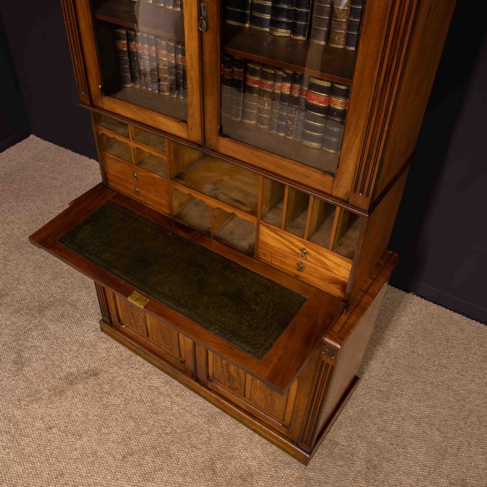 Victorian Mahogany Secretaire Bookcase View XVI
