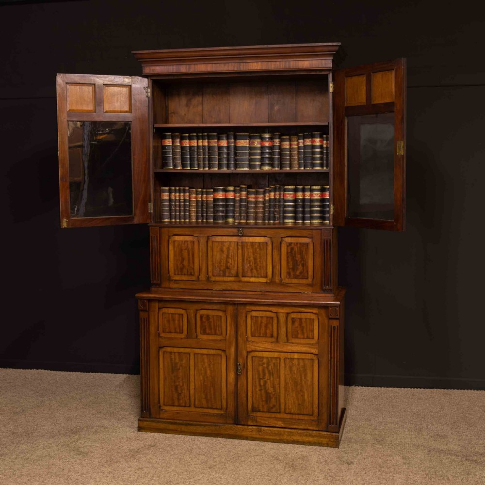 Victorian Mahogany Secretaire Bookcase View XXIII