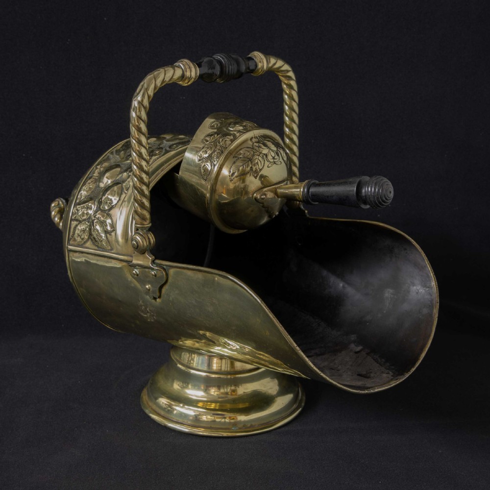 Edwardian Brass Parlour Scuttle