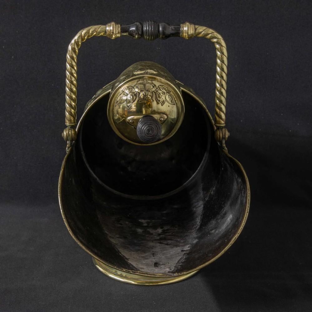 Edwardian Brass Parlour Scuttle View II