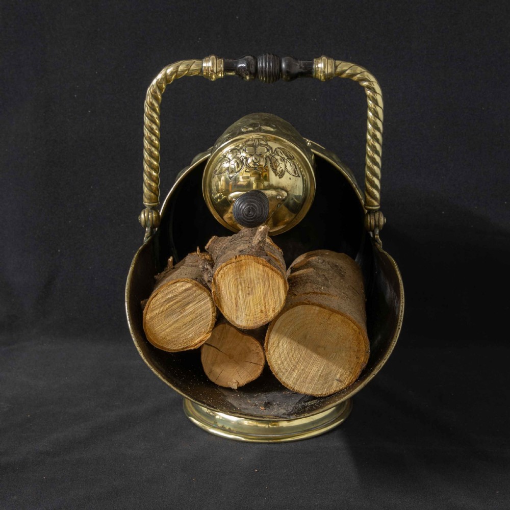 Edwardian Brass Parlour Scuttle View III