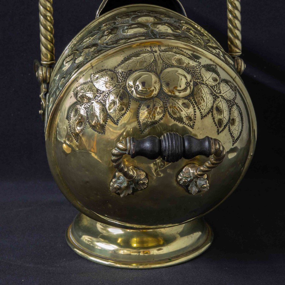 Edwardian Brass Parlour Scuttle View IV