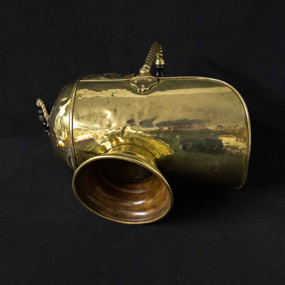 Edwardian Brass Parlour Scuttle View VI