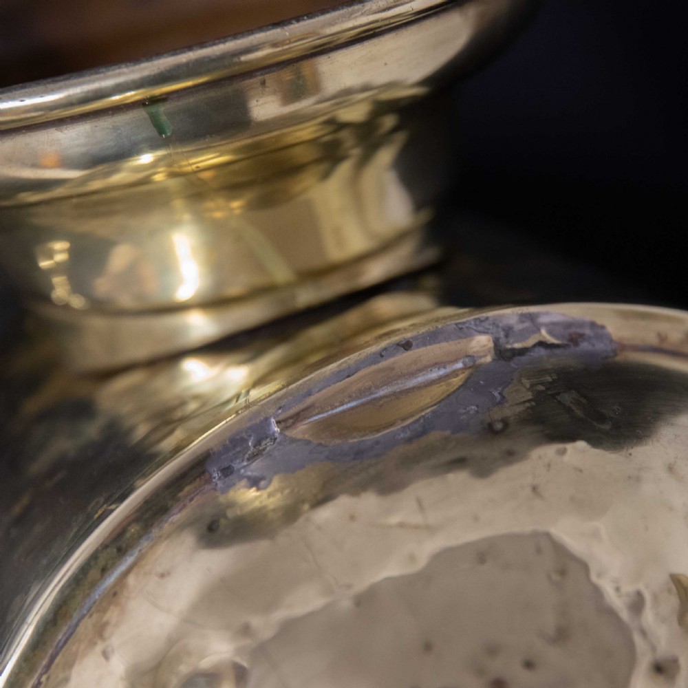 Edwardian Brass Parlour Scuttle View X