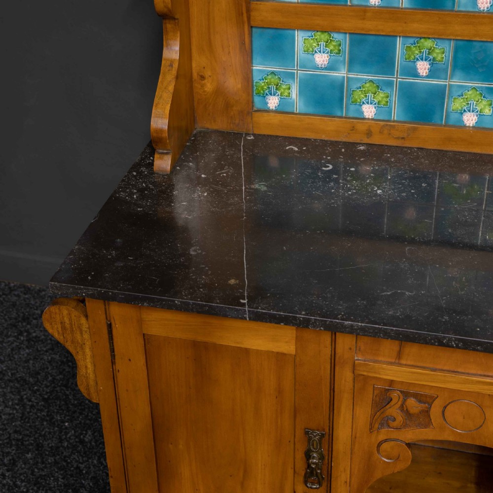 Late Victorian Satin Walnut Washstand View VII