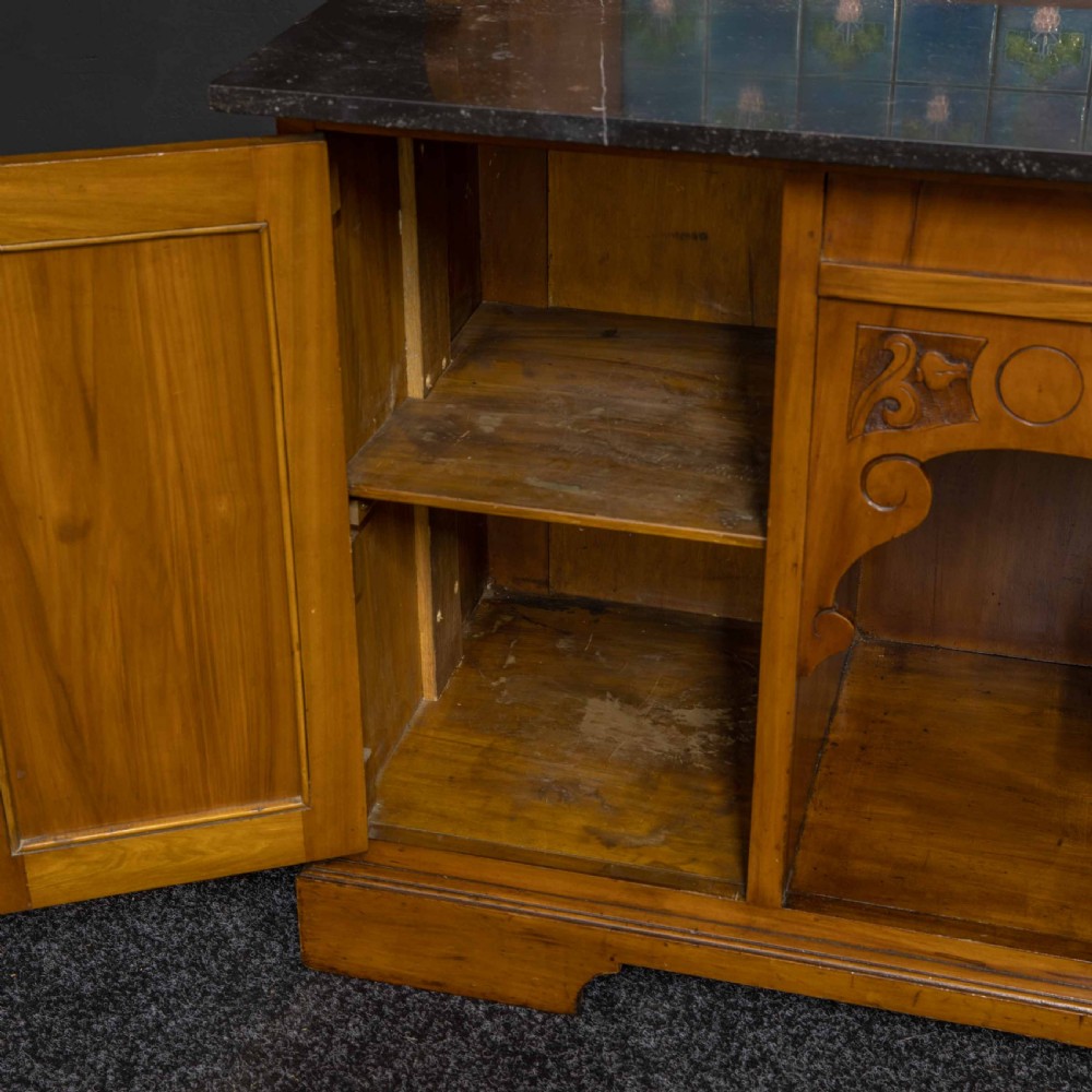 Late Victorian Satin Walnut Washstand View X
