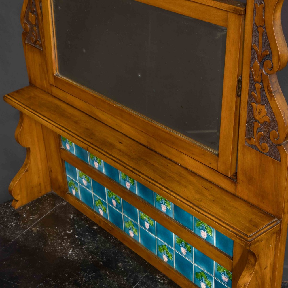 Late Victorian Satin Walnut Washstand View XVI