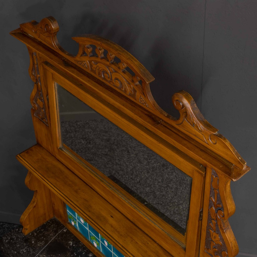 Late Victorian Satin Walnut Washstand View XVII