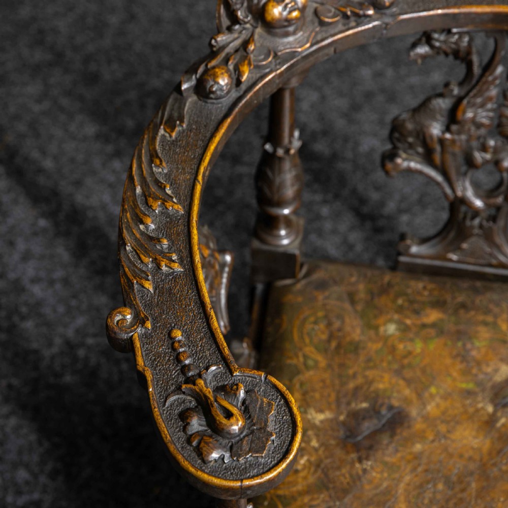 Victorian Carved Oak Corner Chair View III