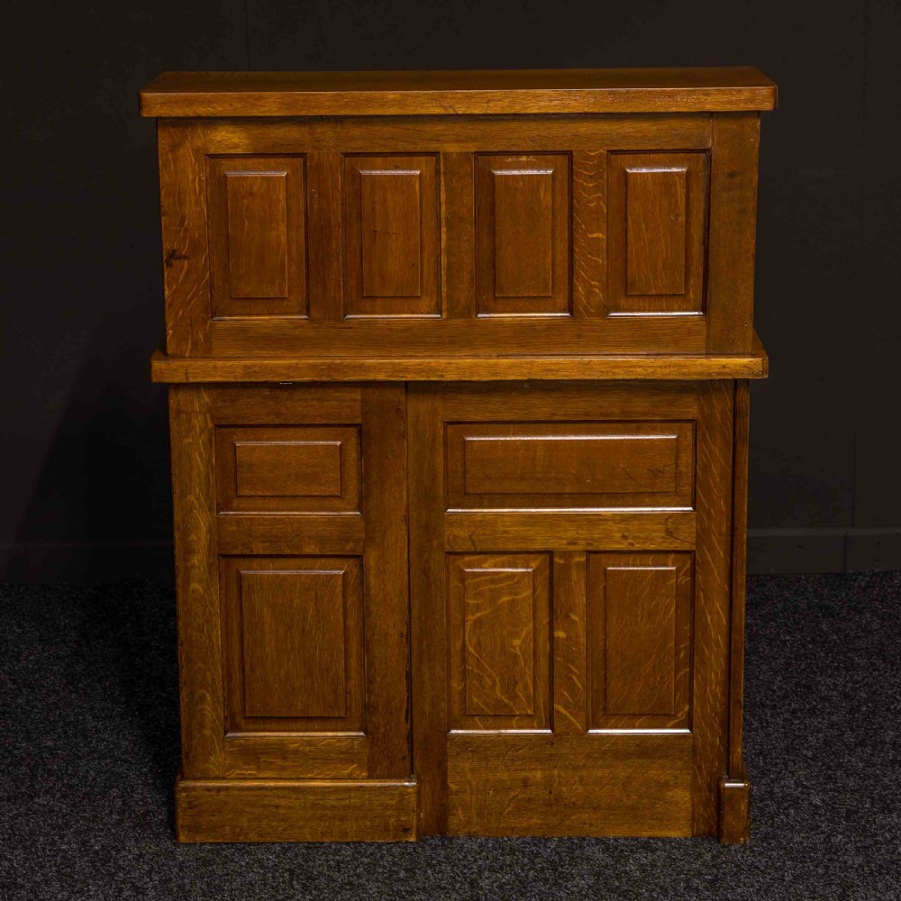 Oak Roll Top Desk by Globe Wernicke View XIII