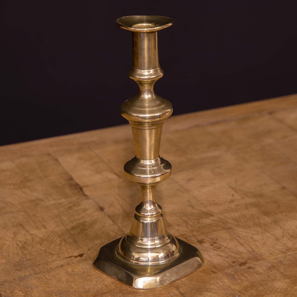 Late Victorian Brass Candlesticks View II