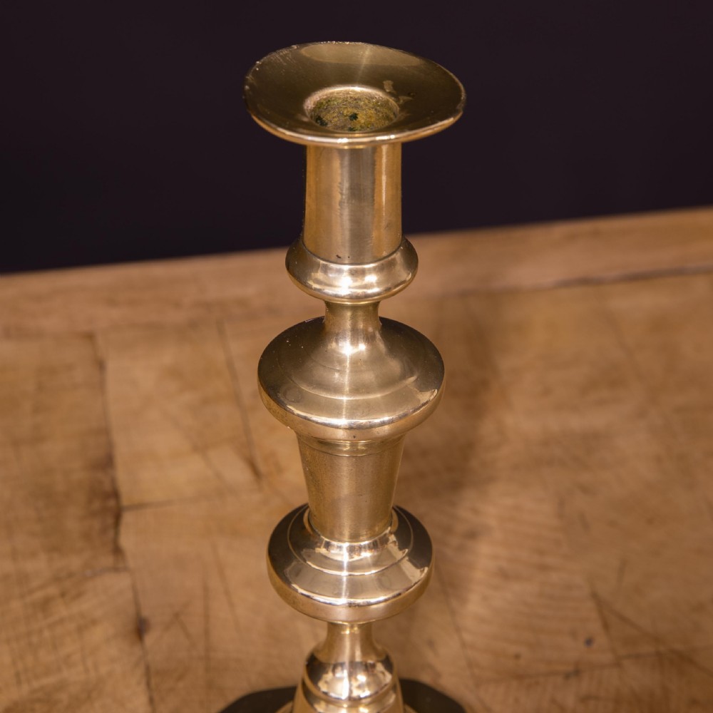 Late Victorian Brass Candlesticks View IV