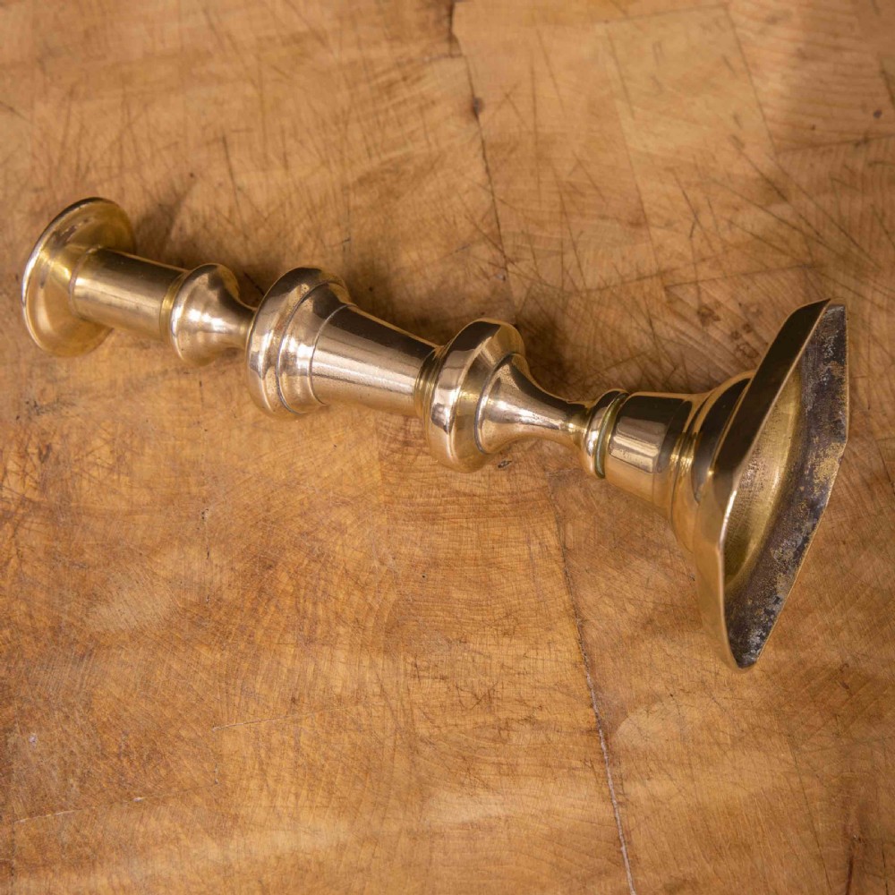 Late Victorian Brass Candlesticks View V