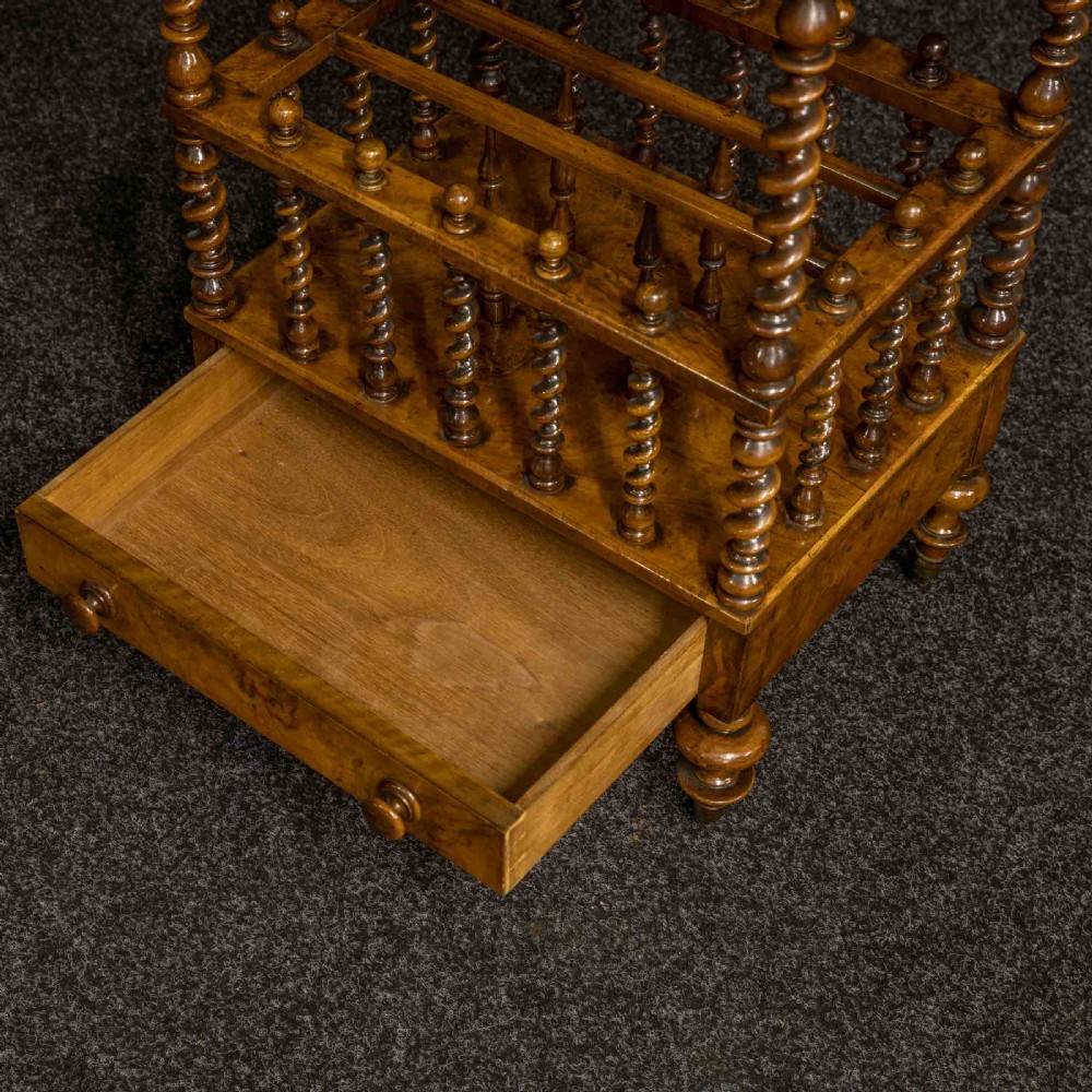 Mid Victorian Walnut Whatnot-Canterbury View III