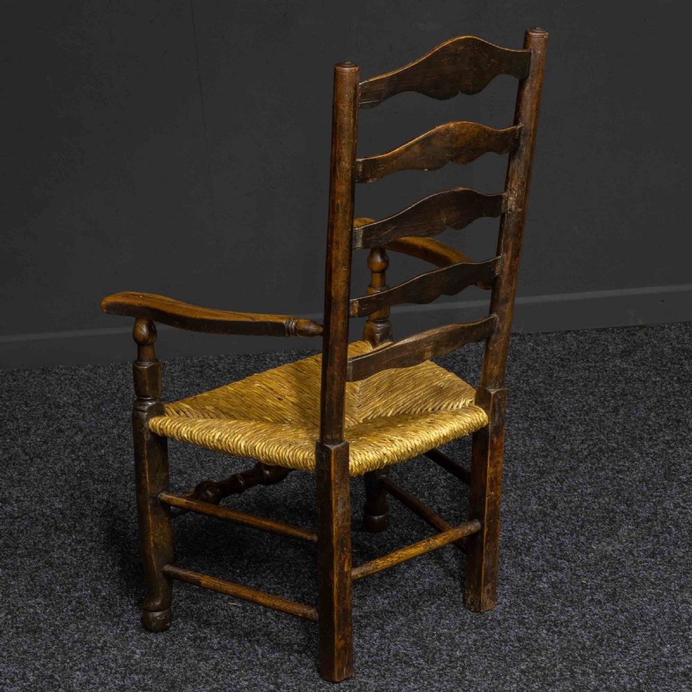 Set of Eight 19th Century Ladderback Chairs View VII