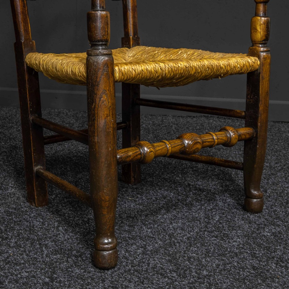 Set of Eight 19th Century Ladderback Chairs View IX