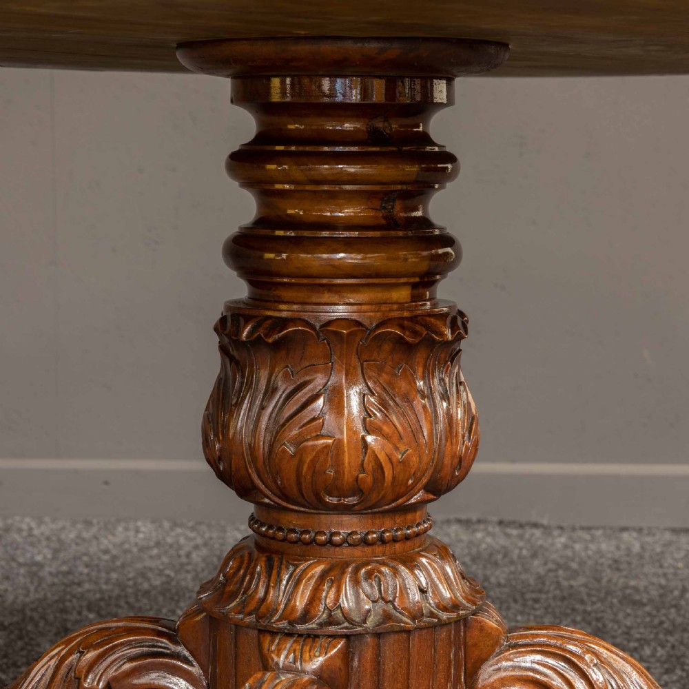 Mid 19th Century French Mahogany Table View IX