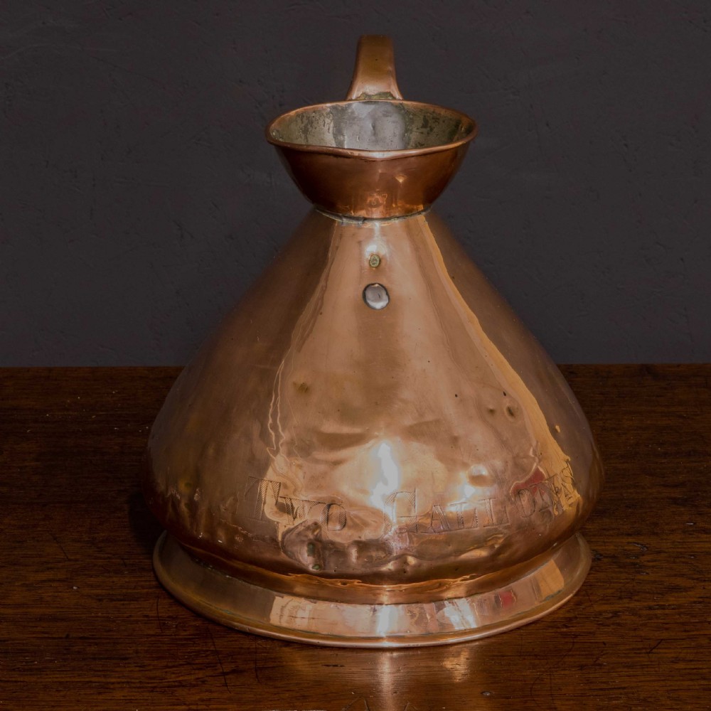 Victorian Copper Harvest Flagon View III