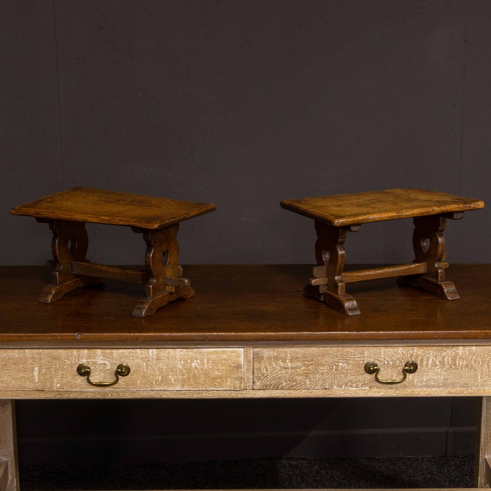 Miniature Pair of Arts and Crafts Refectory Tables