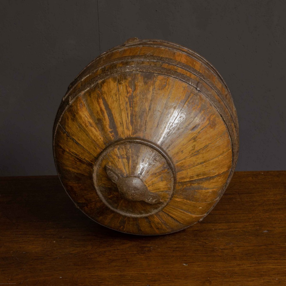 19th Century French Oak Well Bucket View IV