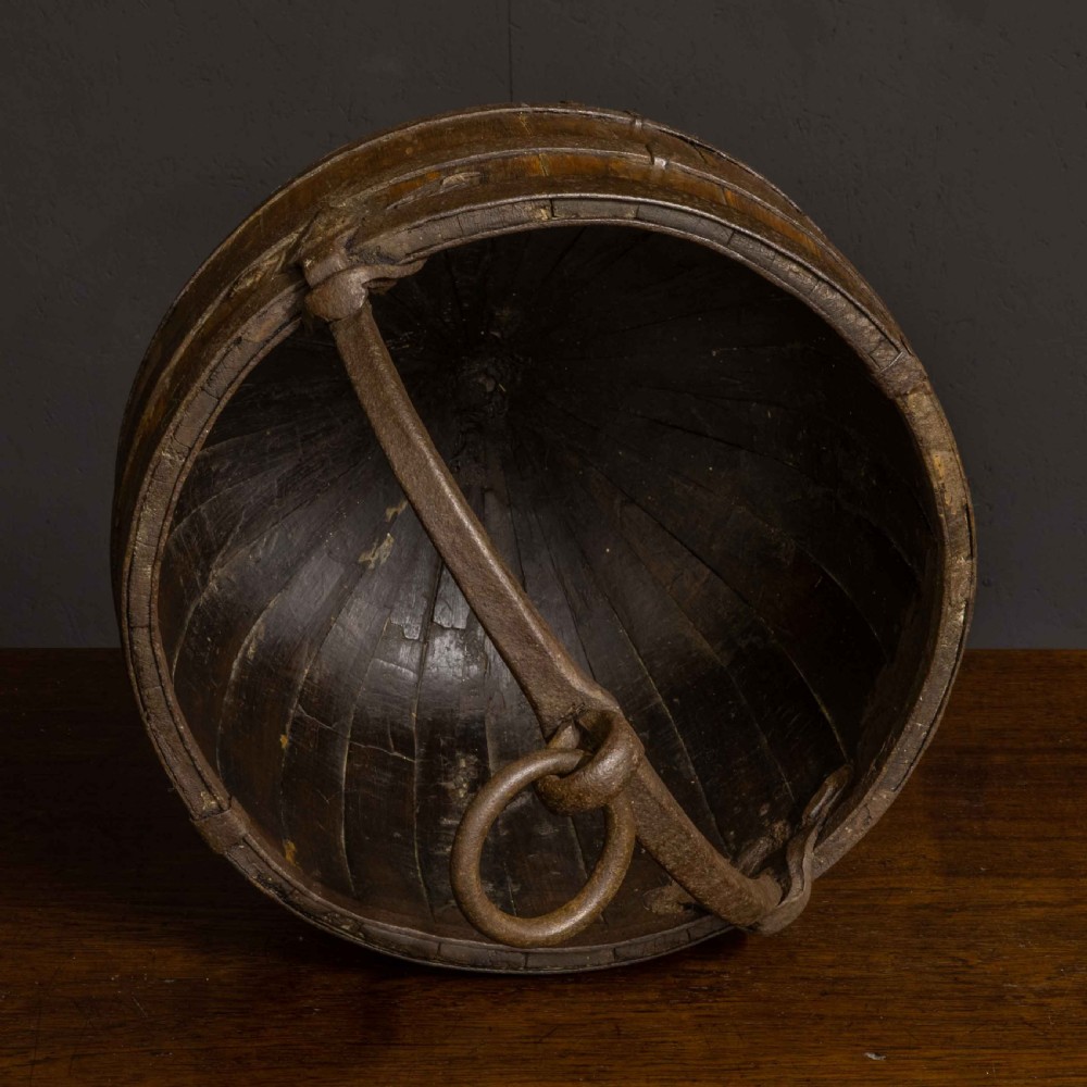 19th Century French Oak Well Bucket View VI