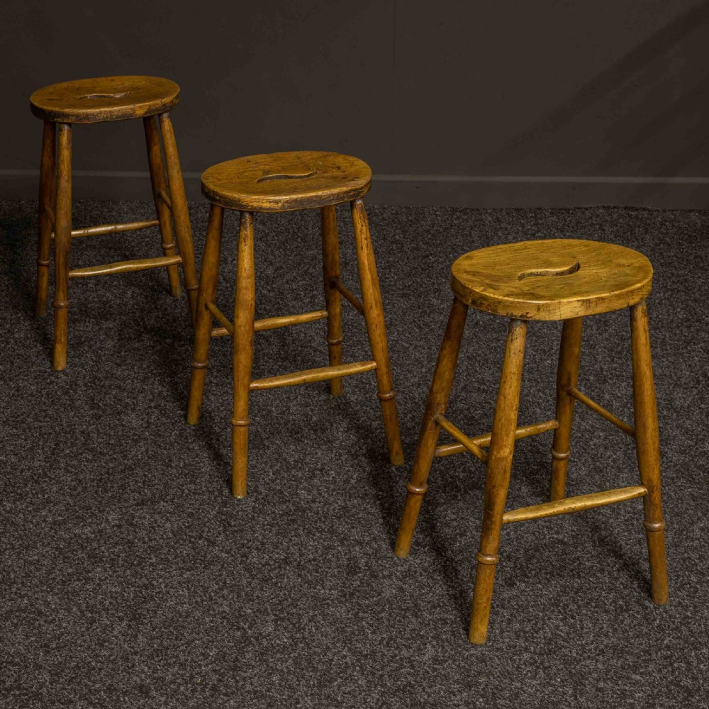 Set of Three Victorian Stools
