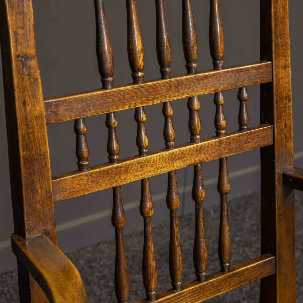 Set of Twelve Lancashire Spindleback Chairs View X