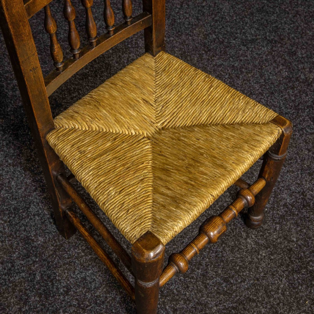 Set of Twelve Lancashire Spindleback Chairs View XII