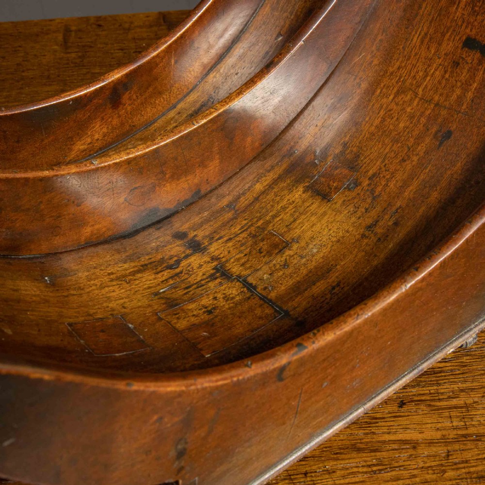 Georgian Mahogany Cheese Coaster View VIII
