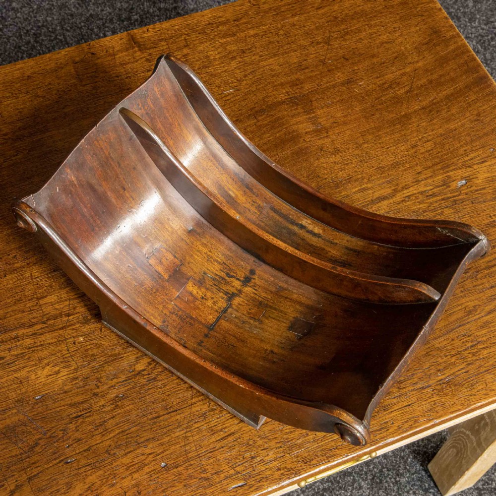 Georgian Mahogany Cheese Coaster View IX