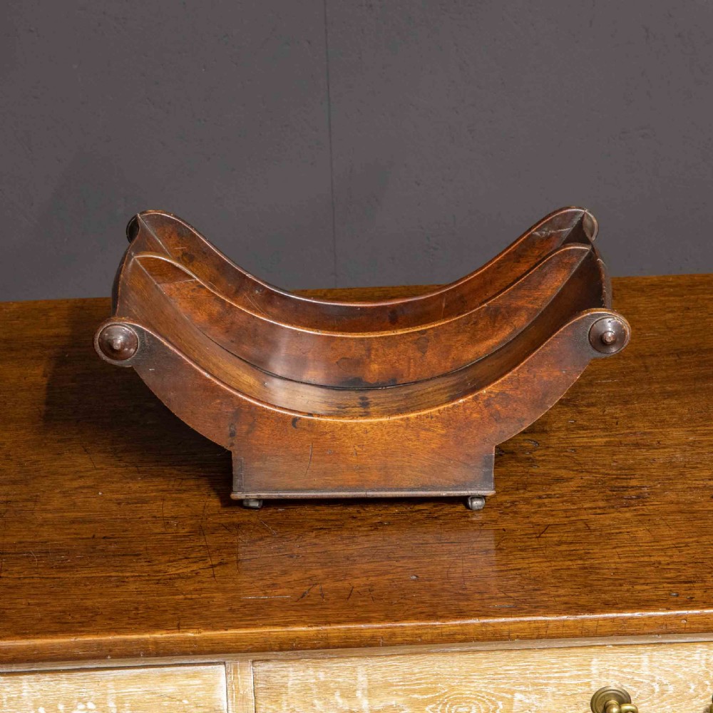 Georgian Mahogany Cheese Coaster View XI
