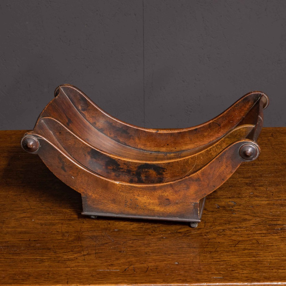 Georgian Mahogany Cheese Coaster View XII