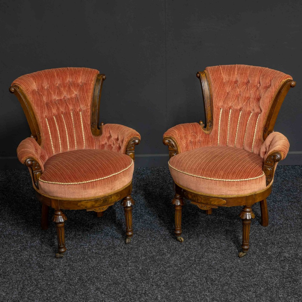Pair of Boudoir Chairs