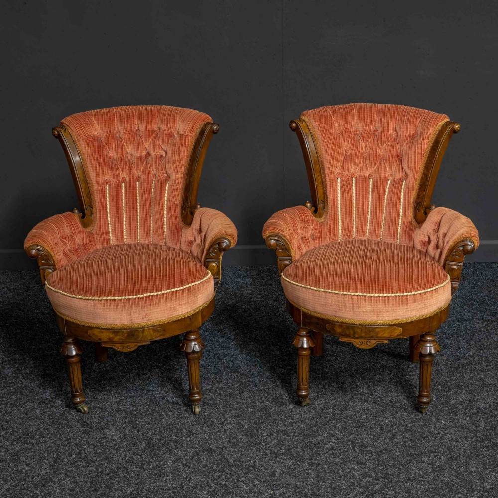 Pair of Boudoir Chairs View IV