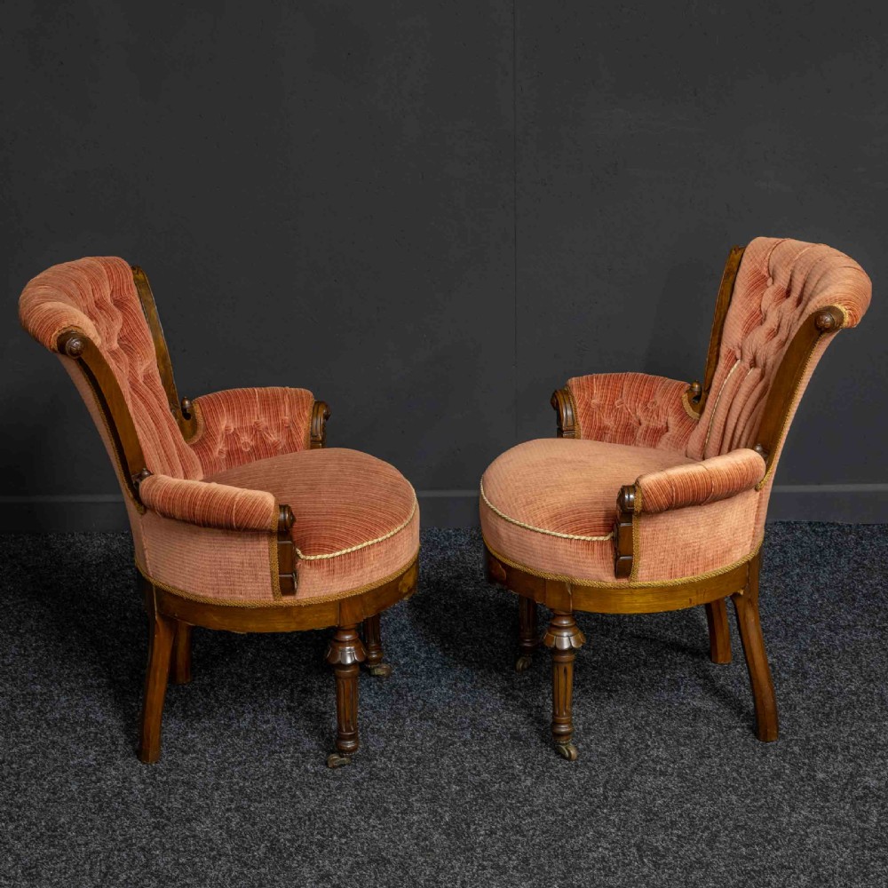 Pair of Boudoir Chairs View XI