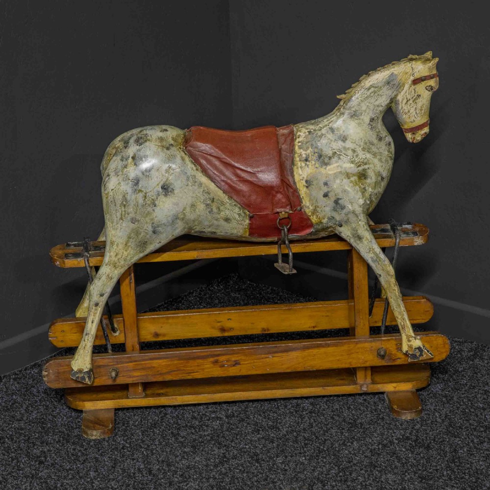 Naive Victorian Rocking Horse View III