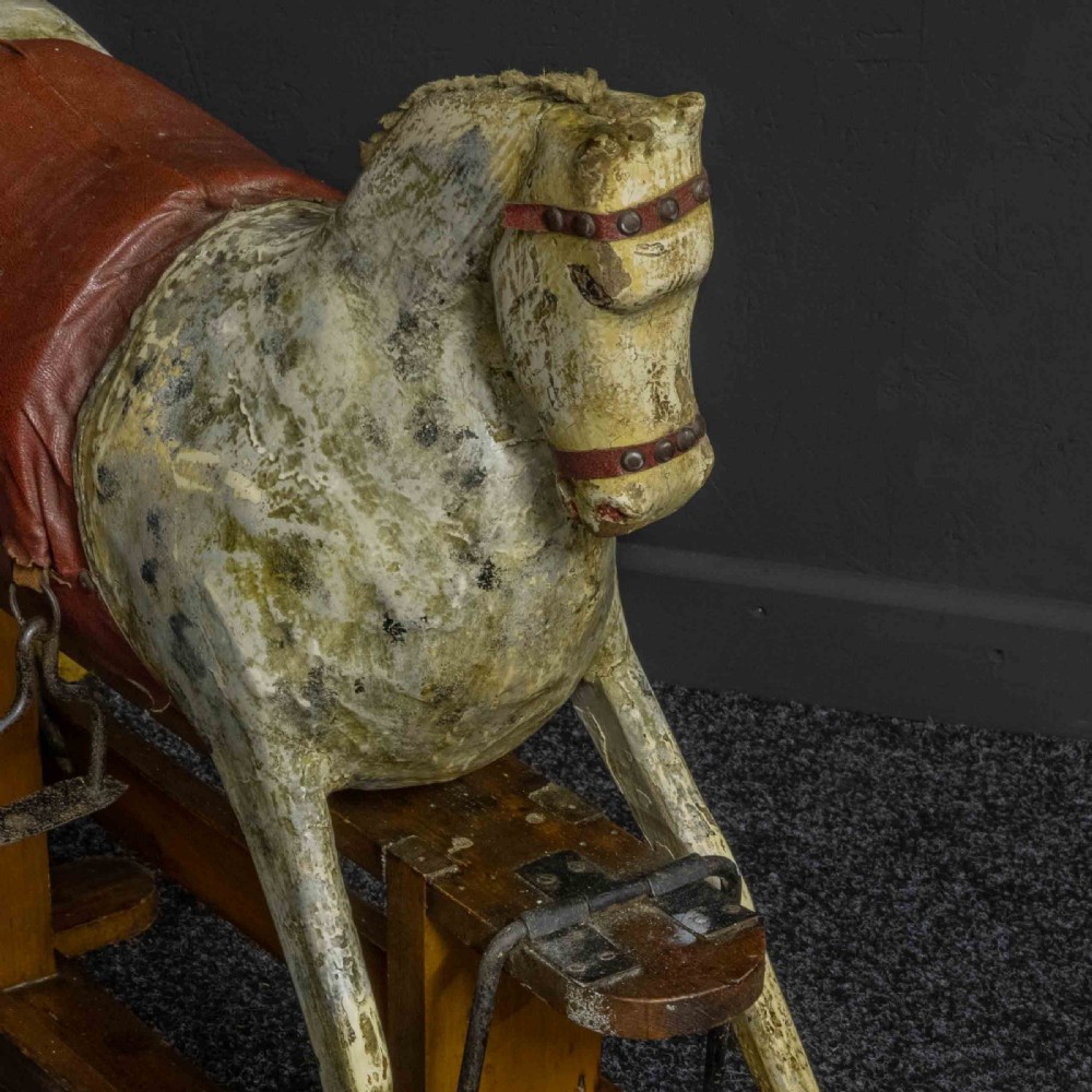 Naive Victorian Rocking Horse View V