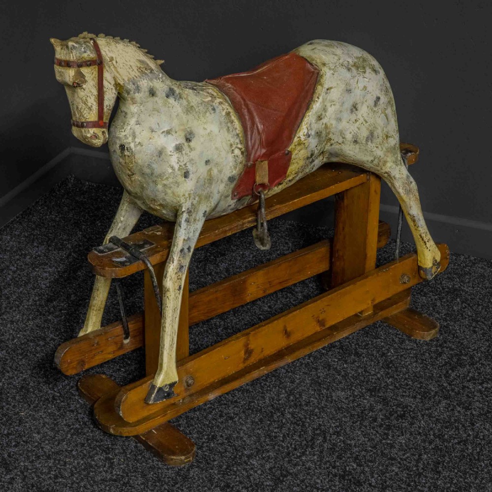 Naive Victorian Rocking Horse View IX
